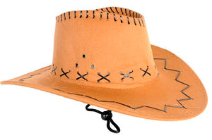 Cowboy Hat (Faux Suede) Light Brown