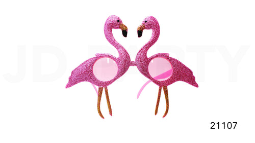 Glitter Flamingo Glasses