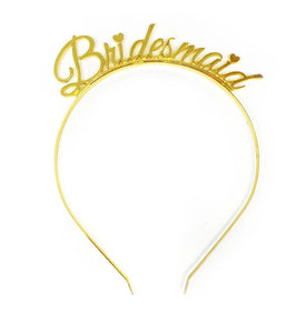 Bridesmaid Headband Gold