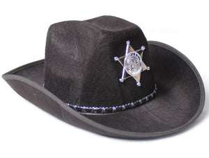 Cowboy Hat - Deputy Sheriff - Black