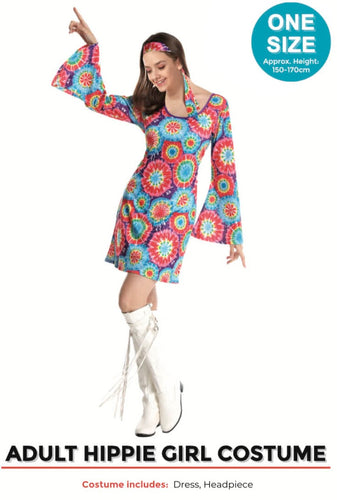 Hippie Girl Dress Costume - adult