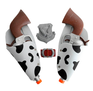 Toy Gun Cow Print & Holsters - 2 pack