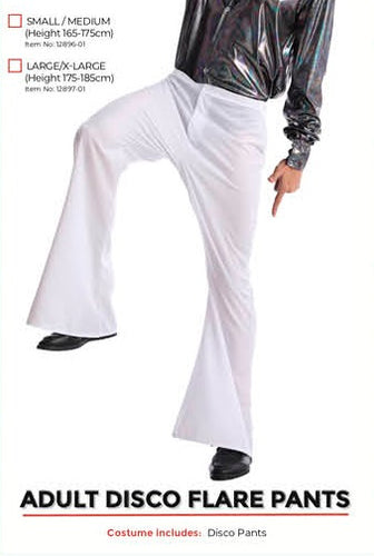 Disco Flare Pants White