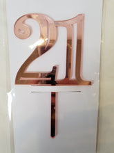 21 Acrylic Cake Topper - 4 colours available
