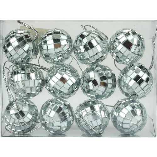 3cm Mirror Disco Balls Pack 12