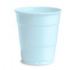Pale Blue Plastic Cups