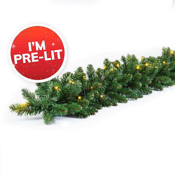 Christmas Greenery Light Up Garland The Party Shack