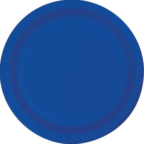 Cobalt or Royal Blue Paper Snack Plates