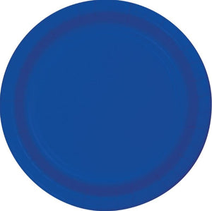 Cobalt or Royal Blue Paper Snack Plates
