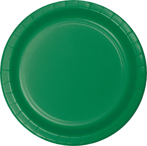 Emerald Green Paper Snack Plates