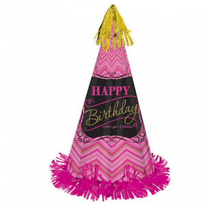 Party Hat-Fabulous large Cone Hat Pink
