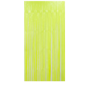 Fluro Yellow Shimmer Curtain