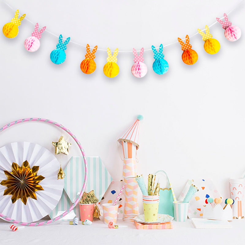 Bunny Honeycomb Garland – The Party Shack