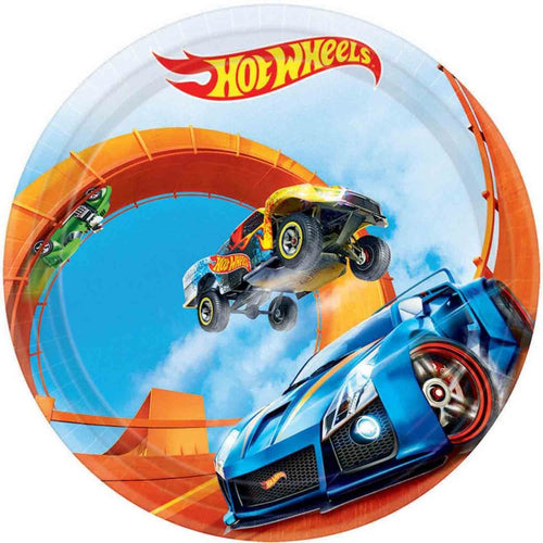 Hot Wheels Lunch Plates
