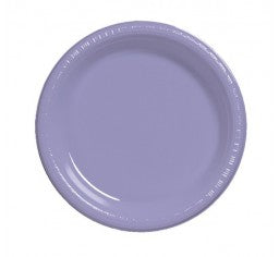 Lilac Plastic Lunch Plates Pack 25