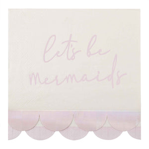 Let's be mermaids - Ginger Ray mermaid napkins