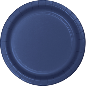 Navy Blue Paper Snack Plates