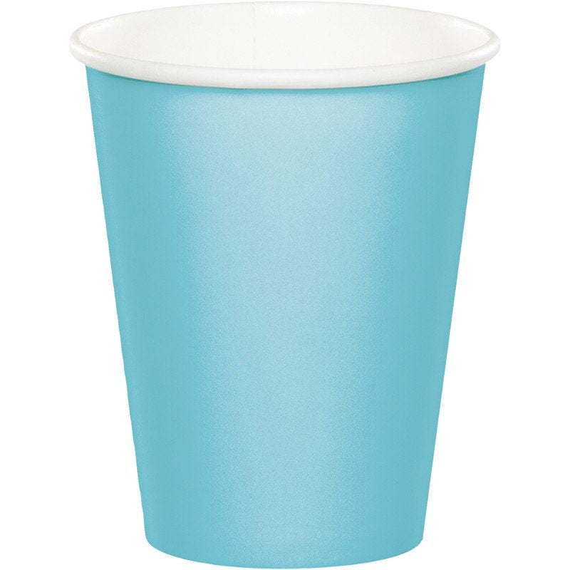Pale Blue Paper Cups
