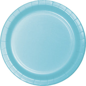 Pale Blue Dinner Paper Plates