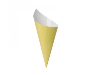 Paper Snack Cones Pastel Yellow