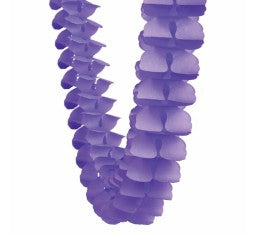 Lilac Paper Honeycomb Garland