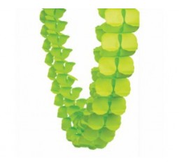 Lime Green Paper Honeycomb Garland