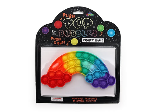 Rainbow Push Pop Bubble Fidget Game