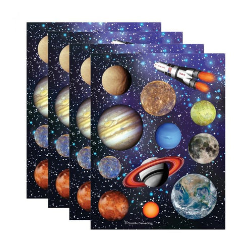 Space Blast Party Stickers