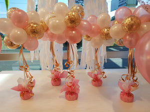 Balloon Topiary Tree with confetti