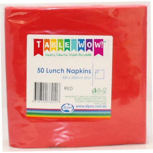 Red Lunch Napkins P50