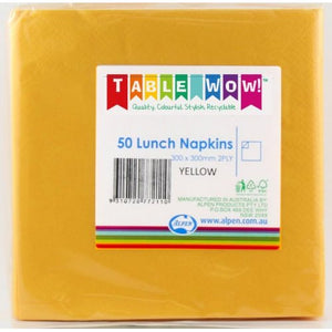 Yellow Lunch Napkins P50