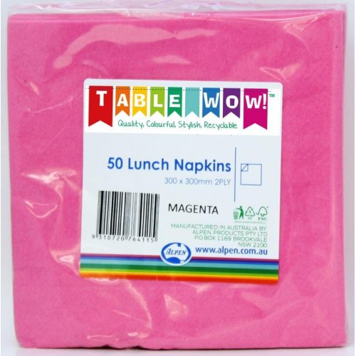 Hot Pink Lunch Napkins P50