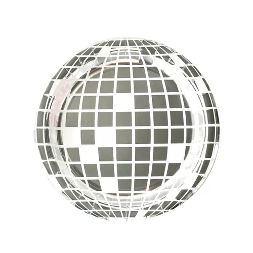 Disco Ball Paper Plates Pk8