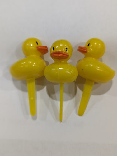 Yellow duck cupcake toppers