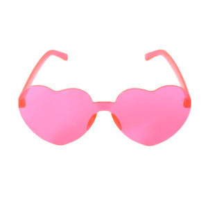 Heart Glasses - Hot Pink