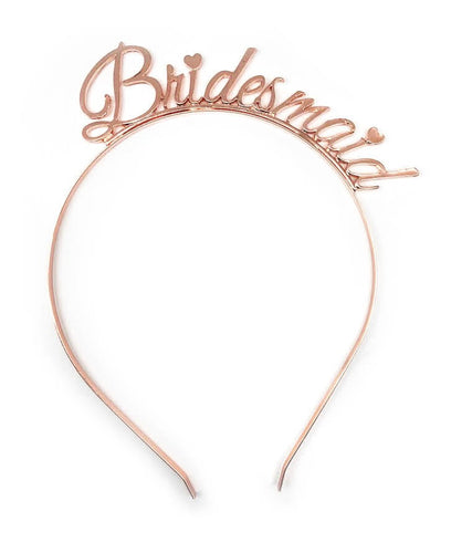 Bridesmaid Headband Rose Gold
