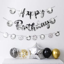 Disco Ball Happy Birthday Banner