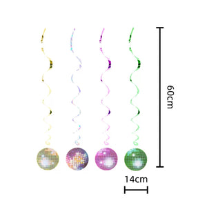 Disco Ball Swirls Colourful