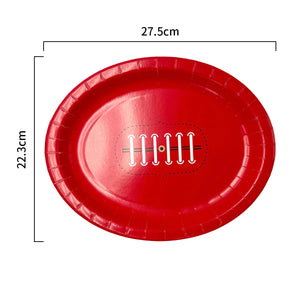 Footy Paper Plates