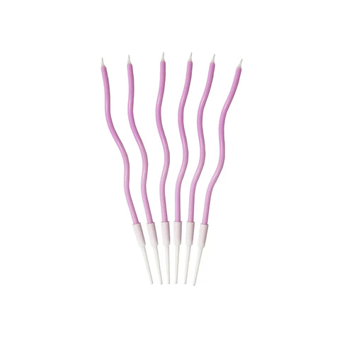 Wavy Candles - Hot Pink