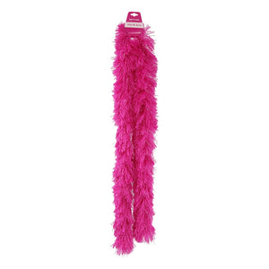 180cm Polyester Boa with tinsel shreds - hot pink