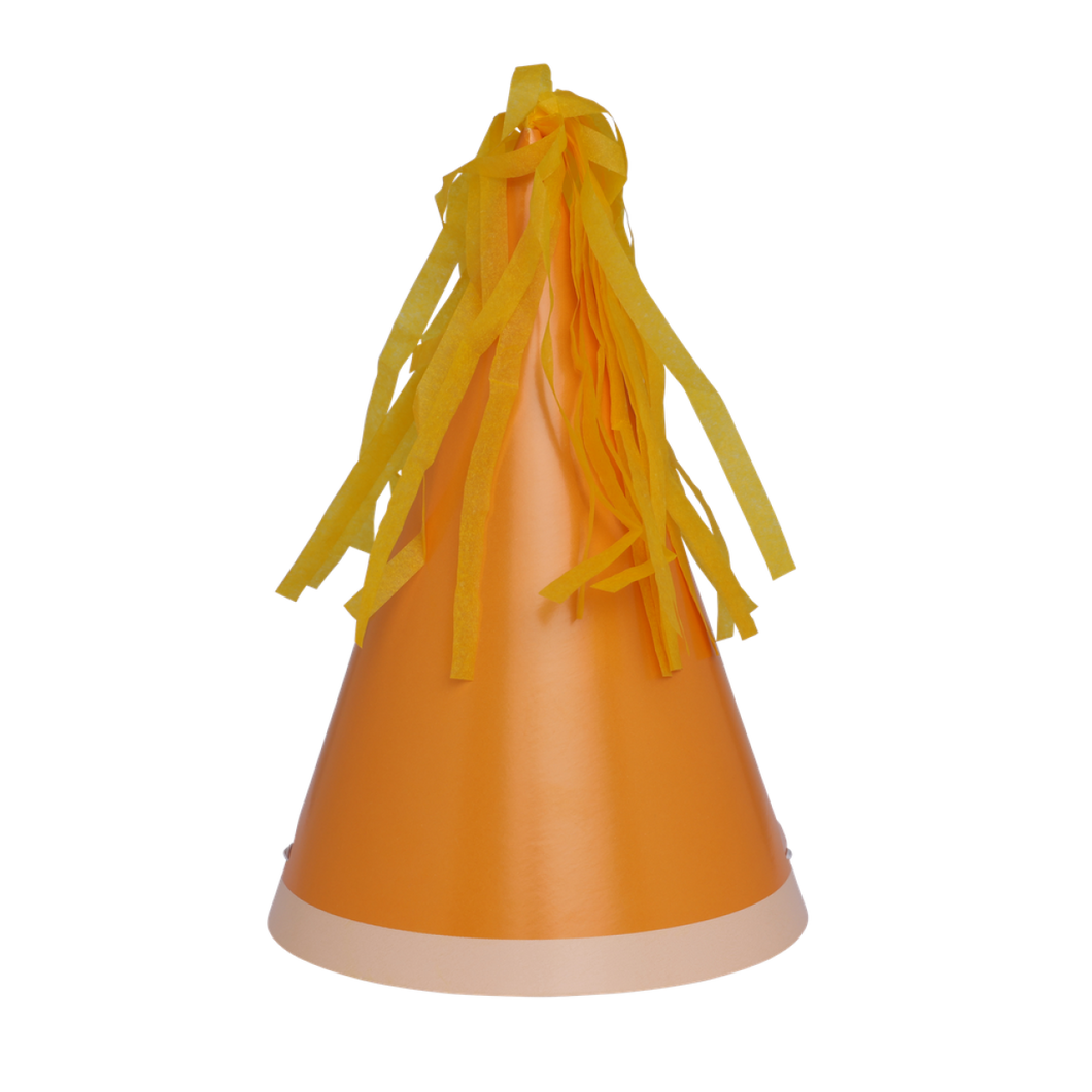 Orange Party Hats