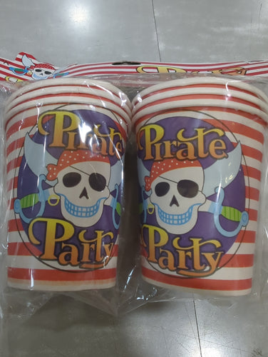 Pirates Treasure Paper Cups