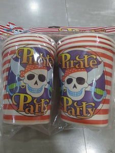 Pirates Treasure Paper Cups