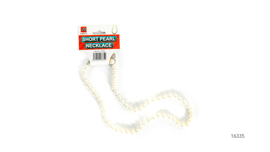 Short Pearl Costume Necklace