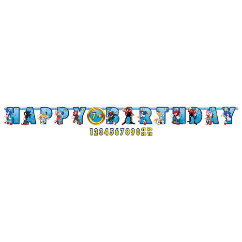 Sonic Happy Birthday Banner