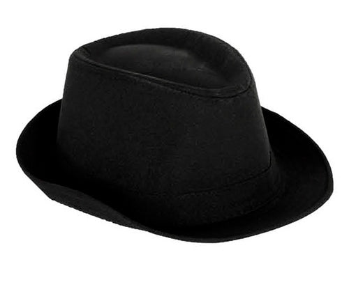 Black Trilby Hat