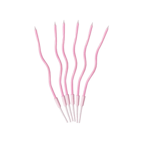 Wavy Candles - Pale Pink