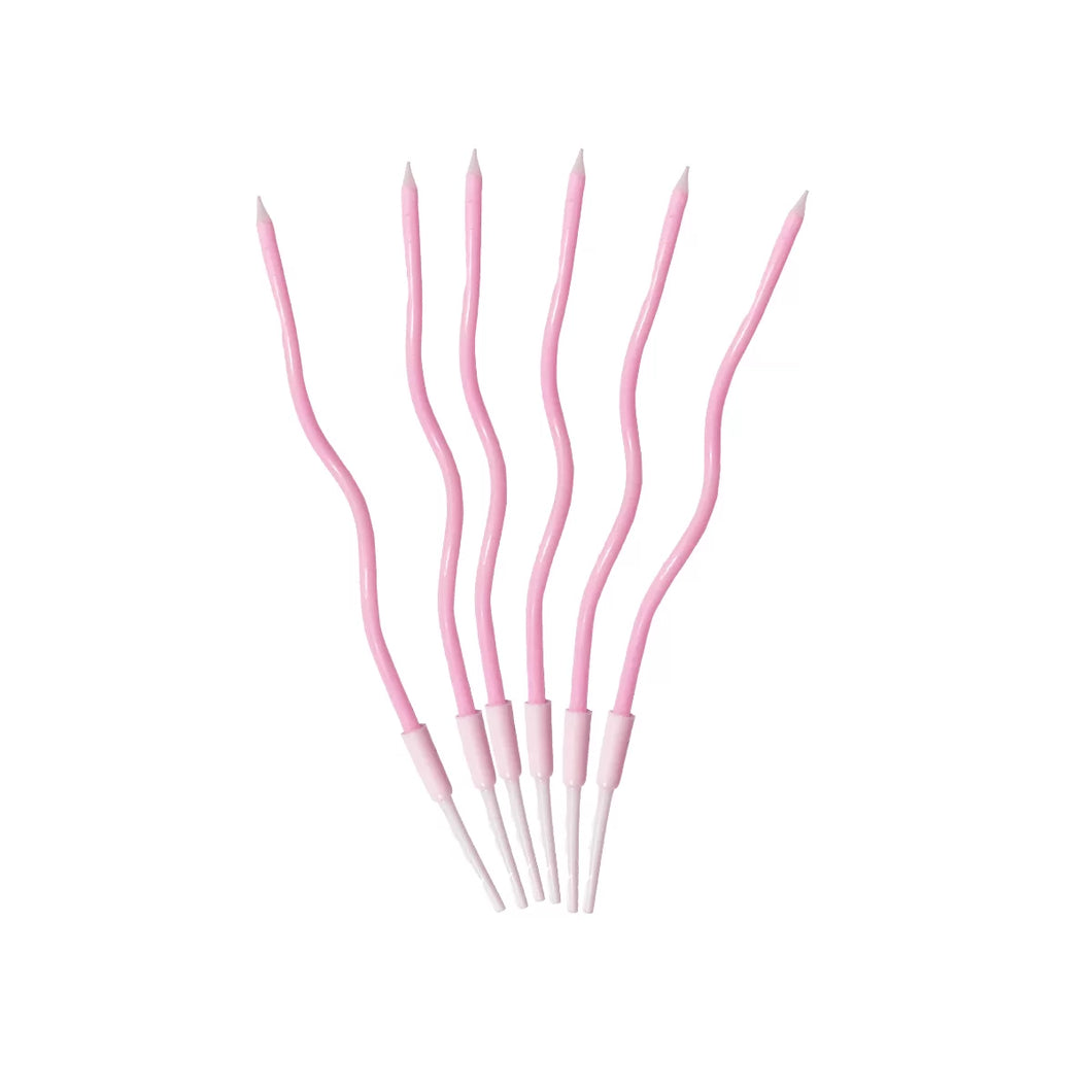 Wavy Candles - Pale Pink