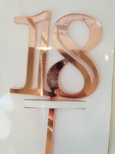18 Acrylic Cake Topper - 4 colours available